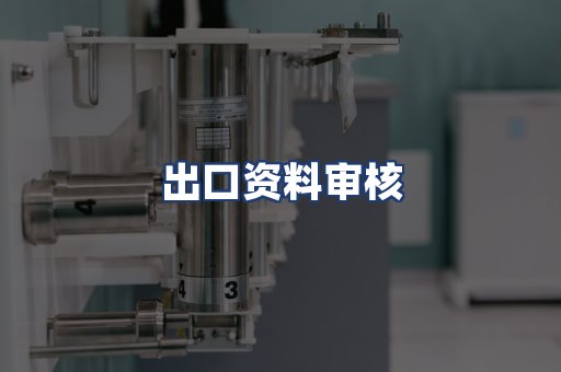出口资料审核